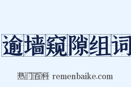 逾墙窥隙组词是什么意思的图片